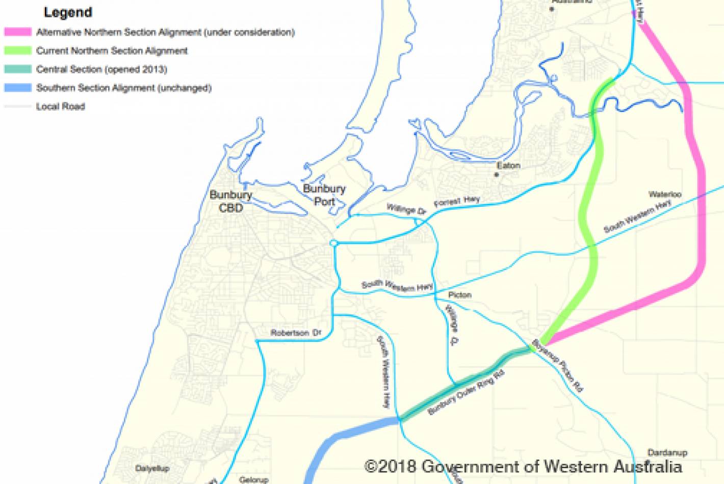 Bunbury Outer Ring Road Stages Two and Three